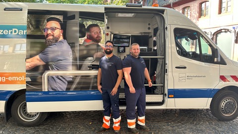 Kanalinspekteure Salim Habib und Christian Ahl