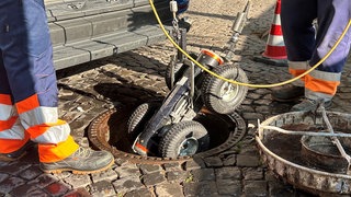 Der Kanalroboter der Wirtschaftsbetriebe Mainz