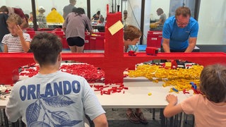 Zwei-Meter-Brücke auf der Mainzer Lego-Baustelle