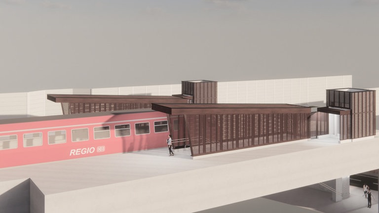 In Trier an der Hafenstraße entsteht der Haltepunkt, der den bestehenden Bahnhof Ehrang ersetzt und die Trierer Ost- und Weststrecke zusammenführt. 