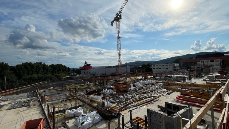 Der hintere Teil des Geländes der Baustelle an der Südallee.