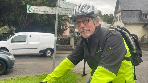 Der Trierer Radfahrer fährt seit 20 Jahren mit dem Rad zu seiner Arbeit. Dabei legt er 12 Kilometer zurück.