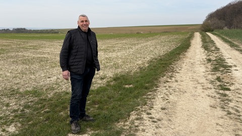 Ralingens Bürgermeister Alfred Wirtz am Godendorfer Berg 