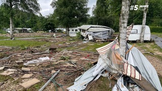 Das Hochwasser im Jahr 2021 überraschte Urlauber auf einem Campingplatz in der Eifel.