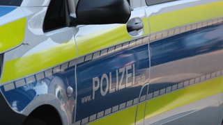 Ein Polizeiwagen in Trier.