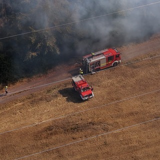 Beim Waldbrand in der Nähe der Ortsgemeinde Bengel (Landkreis Bernkastel-Wittlich) waren zeitweise mehr als 400 Feuerwehrleute im Einsatz.