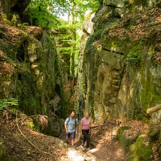 Die Teufelsschlucht im Naturparkzentrum zwischen Irrel und Ernzen.