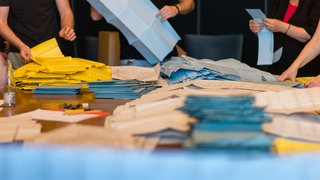 Stimmauszählung bei einer Kommunalwahl