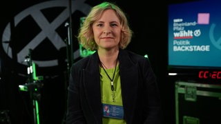 Katrin Eder, Spitzenkandidatin "Die Grünen", im SWR-Interview für Politik Backstage.