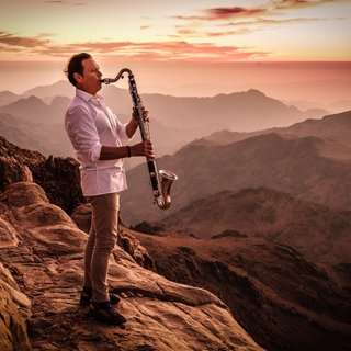 Der Saxophonist Mulo Francel auf dem Sinai