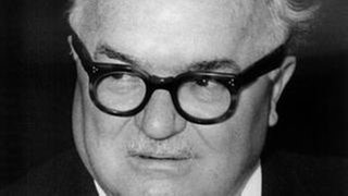Porträt von Johannes Hoffmann, Ministerpräsident des Saarlandes (1947 - 1955 )