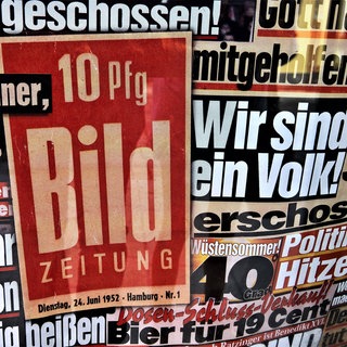Die BILD erscheint seit 24. Juni 1952: Schlagzeilen der vergangenen Jahrzente