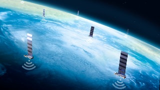 Illustration of SpaceX's Starlink network of satellites.