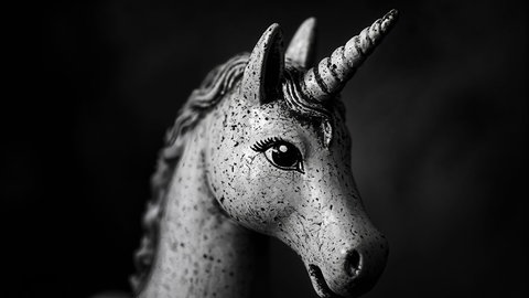 Einhorn-Statue: