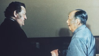 Franz Josef Strauß und Mao Zedong