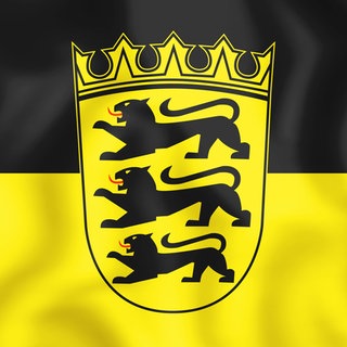 Auf dem Kleinen Landeswappen BW findet sich nur das Schild mit drei Löwen wieder. Schildhalter, Wappenkrone und Fußleiste fehlen. Statt einen historisch territorialen Bezug herzustellen, steht es für die Souveränität des Volkes. Archivfoto.