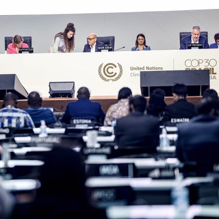Verhandlungen im Plenarsaal der COP30