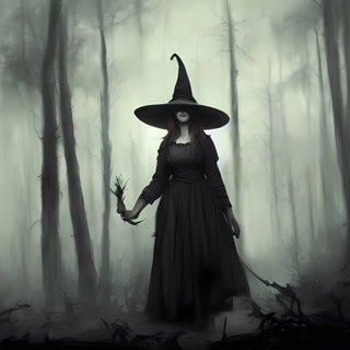 Mystische Hexe in einem geheimnisvollen dunklen Wald: Ob Liebeszauber oder magische Rituale – moderne Hexen haben in den sozialen Medien viele Fans und die Hexe gehört fest zu unserer Kultur. Doch vieles, was wir über Hexen zu glauben wissen, ist falsch.