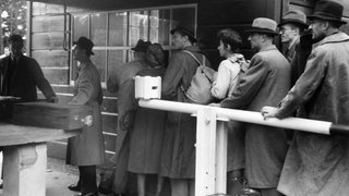 Grenze zwischen BRD und DDR bei Helmstedt 1948