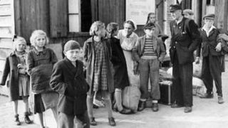 Flüchtlingskinder in der Nachkriegszeit.