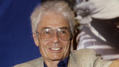 Horst-Eberhard Richter (1923 - 2011), Psychoanalytiker, aufgenommen 1986