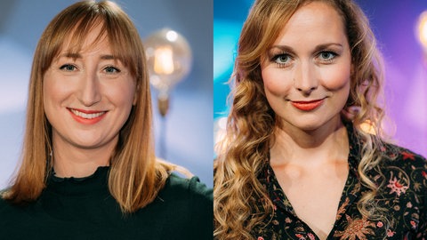 Montage aus Portraitaufnahmen von Vanessa Wormer und Viola Granow