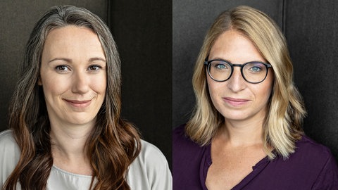 Montage aus zwei Portraits von Kristin Blum und Rebecca Glinka