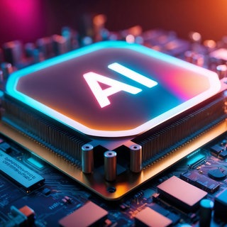 KI-generiertes Foto mit den Buchstaben AI für "Artificial Intelligence"