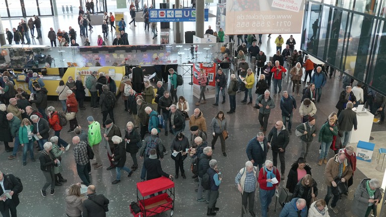 Viel los auf der Messe in Stuttgart - die CMT geht bis zum 28. Januar