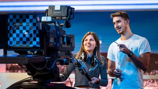 Auszubildende des SWR in der Mainstage 