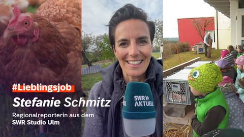 Regionalreporterin Stefanie Schmitu hat im SWR Studio Ulm ihren Lieblingsjob gefunden.