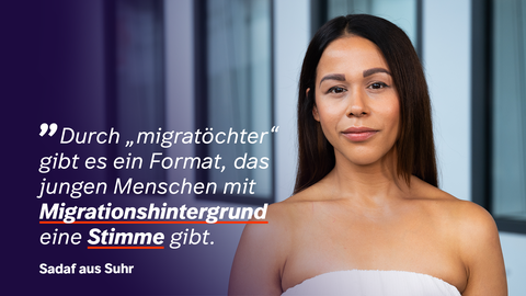 Sadaf aus Suhr beleuchtet den Wert des SWR für die Gesellschaft.