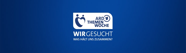 Das Logo der ARD Themenwoche auf blauem Hintergrund