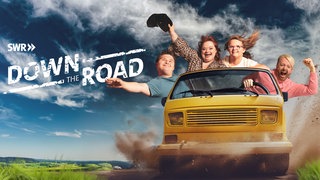 Keyvisual der 2. Staffel der Doku "Down the Road - Die Abenteuerreise" mit Ross Antony