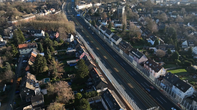 Die A40 in Essen
