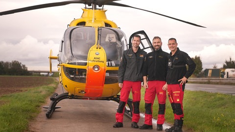 Die Heli-Crew der ADAC Luftrettung.
