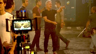 Hollywood-Regisseurs Roland Emmerich am Set von "Stonewall" 