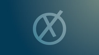 Kreuz in einem Kreis wie auf einem Wahlzettel