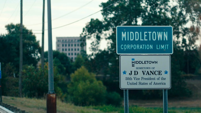 Ortseingangsschild von Middletown, Ohio