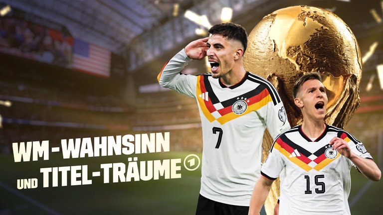 Die Reportagereise „WM-Wahnsinn und Titel-Träume: Deutschland bei der Mega-WM“ mit Esther Sedlaczek und Thomas Hitzlsperger steht ab 5. Juni in der ARD Mediathek zum Abruf bereit.
