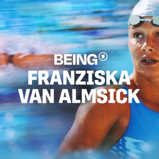 „Being Franziska van Almsick" - Keyvisual mit der Weltmeisterin, Weltrekordhalterin und Weltsportlerin