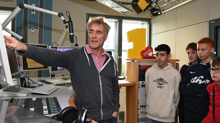 Im Studio bei SWR1 Rheinland-Pfalz
