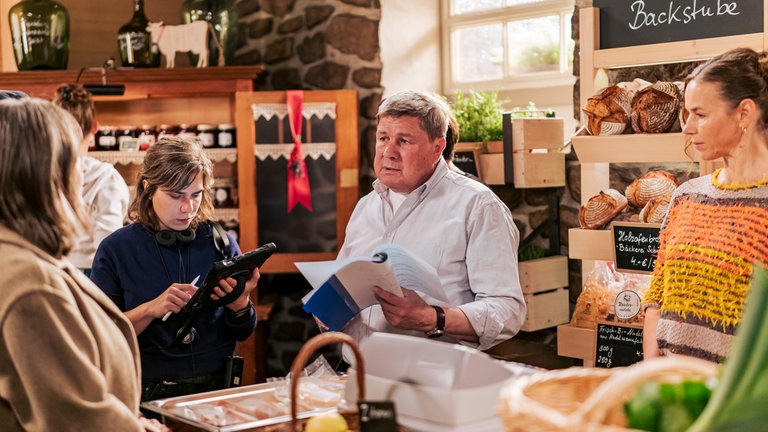Am Set von Staffel 154 Der Fallers