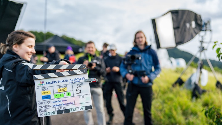 Am Set von Staffel 154 Der Fallers