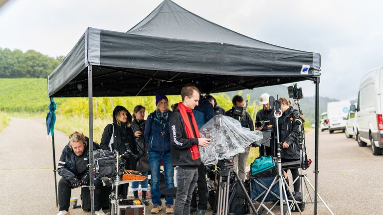 Am Set von Staffel 154 Der Fallers