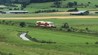 Das kleine Flüsschen Ablach gab der Strecke ihren Namen. Als Biberbahn soll sie nun wieder Touristen ins Hinterland vom Bodensee locken.