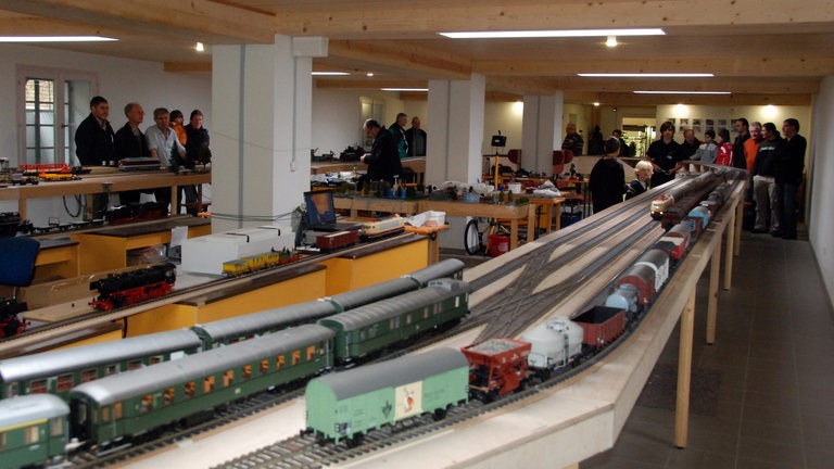 Spur I Anlage der Eisenbahnfreunde Pforzheim.