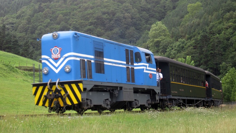 Unterwegs auf der Museumsstrecke im Urola-Tal