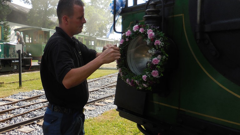 Blumenschmuck für die Jubilarin