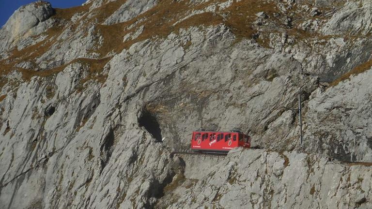 Pilatusbahn in der Eselwand